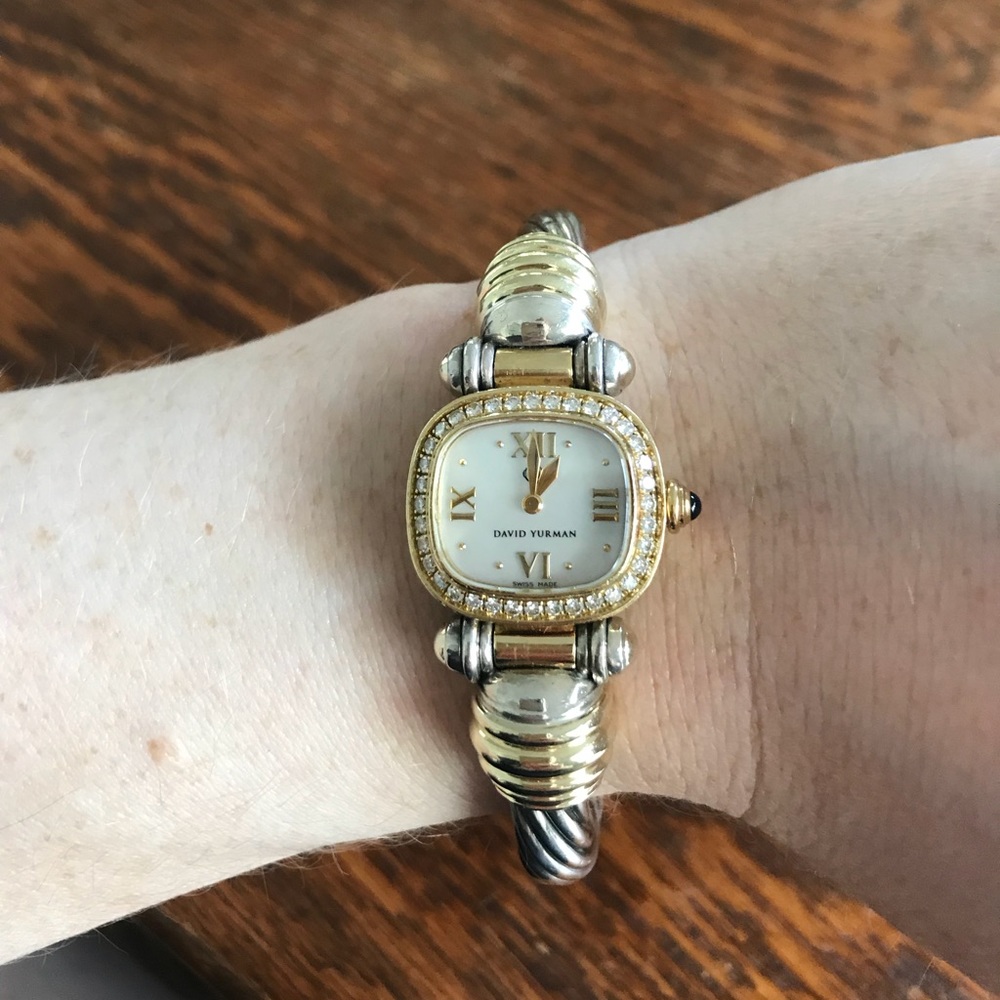 David Yurman diamond bezel watch